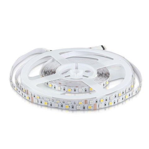 Taśma LED V-TAC SMD5050 300LED RGBW IP20 8W/m VT-5050 60-IP20-8 6500K+RGB 357lm