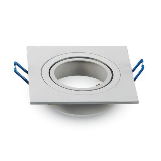 Oczko V-TAC aluminiowe odlew 1xGU10 kwadrat białe VT-782SQ-WH