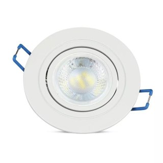 Oczko V-TAC aluminiowe odlew 1xGU10 okrągłe białe VT-782RD-WH