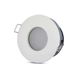 Oczko V-TAC aluminiowe odlew szczelne z szybą IP54 GU10 okrągłe fi84 białe VT-787RD-WH