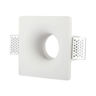 Oczko V-TAC gips GU10 wpuszczane okrągłe 120x120 białe VT-714