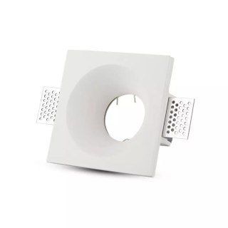 Oczko V-TAC gips GU10 wpuszczane okrągłe 120x120 białe VT-776SQ