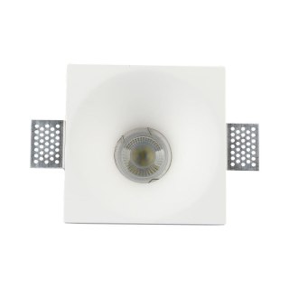 Oczko V-TAC gips GU10 wpuszczane okrągłe 132x132 białe VT-772