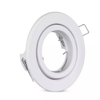 Oczko V-TAC GU10 okrągłe ruchome białe VT-7227RD-WH