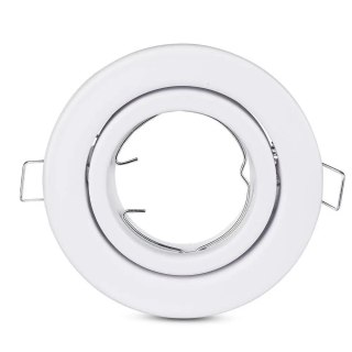 Oczko V-TAC GU10 okrągłe ruchome białe VT-7227RD-WH