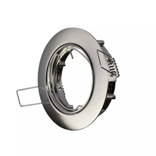 Oczko V-TAC GU10 okrągłe ruchome satyna VT-779-SN-RD