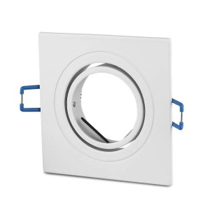 Oczko V-TAC aluminiowe odlew 1xGU10 kwadrat białe VT-782SQ-WH