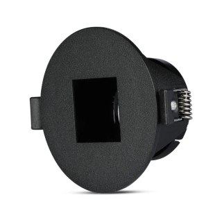 Oczko V-TAC GU10 okrągłe z kwadratem czarne VT-883-B 3 lata gwarancji