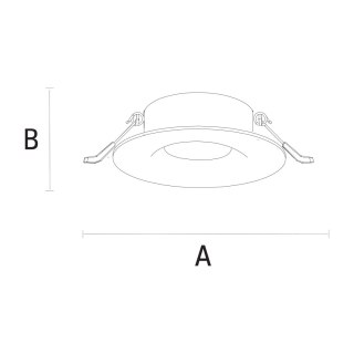 FIALE IV GU10 Oczko GU10 250V IP65 FI83x51mm biały okrągła