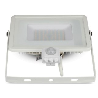 Naświetlacz LED V-TAC 50W SAMSUNG CHIP czujnik ruchu funkcja cut-OFF biały VT-50-S-W 3000K 4000lm 5 lat gwarancji