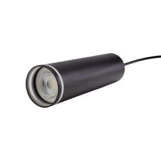 MADARA MINI RING GU10 ZWIS BAZA 230V IP20 fi55*200mm czarny kabel 1m