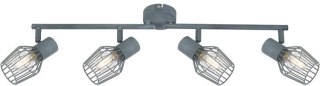 Lampa sufitowa ścienna VIKING szara 4xE14