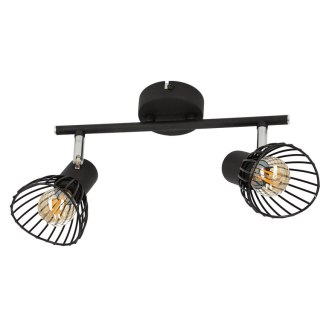 Lampa ścienna FLY czarna 2x40W E14