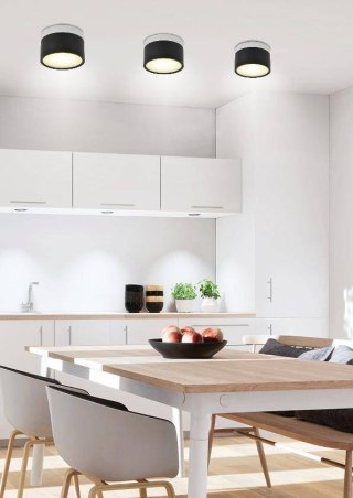 Lampa sufitowa TUBA czarno-biała LED 9W 4000K 2273716
