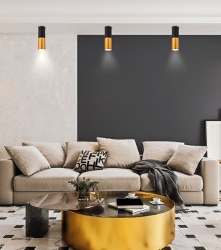 Oprawa sufitowa TUBA czarno/złota 15W GU10 2282688