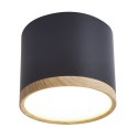 Lampa sufitowa TUBA czarno-drewniana Candellux 2275949