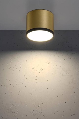 Lampa ufitowa TUBA złota LED 9W 2275956