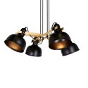 Lampa wisząca RENO regulowana czarna z czarnymi kloszami loft Candellux 34-78155_2