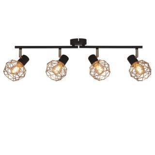 Lampa sufitowa ścienna ACROBAT miedziana 4xE14