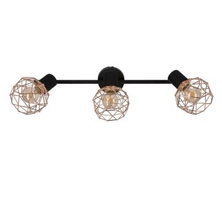 Lampa sufitowa ścienna ACROBAT miedziana 3xE14