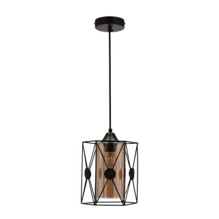 Lampa sufitowa wisząca LIVIAN czarna 1xE27