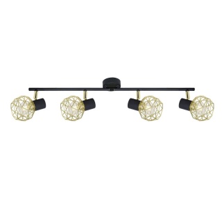 Lampa sufitowa ścienna ACROBAT złota 4xE14