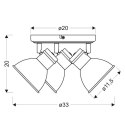  Lampa sufitowa regulowana plafon ZUMBA 3x40W Candellux 98-72160_wymiary