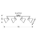 Lampa sufitowa ścienna regulowana ZUMBA 4x40W Candellux 94-72153_2