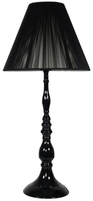 Lampa stołowa GILLENIA z abażurem nitkowym stożkowym