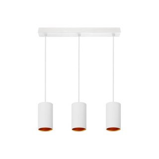 CHLOE GU10 X 3 GU10 zwieszana 250V IP20 3x70x125mm biały złoty okrągła baza prostokątna