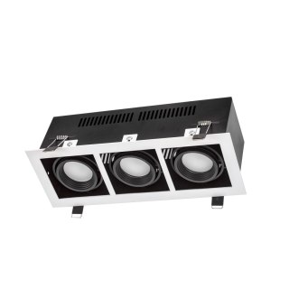 MODERN DAY MINI GU10 X 3 GU10 250V IP20 112x289x115mm biały, ŚRODEK czarny
