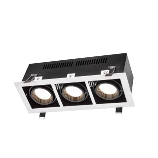 MODERN DAY MINI GU10 X 3 GU10 250V IP20 112x289x115mm biały, ŚRODEK czarny