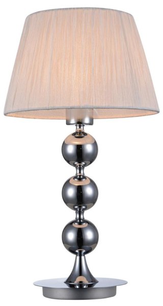 Lampa stołowa CLARA chromowo-biała