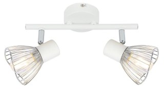 Lampa ścienna FLY biały/chrom 2x40W E14