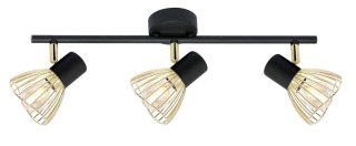 Lampa ścienna FLY czarno-złota 3x40W E14