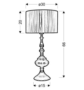 Lampa stołowa gabinetowa GILLENIA
