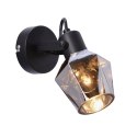 Lampa kinkiet RANDI czarna matowa  klosz dymiony Candellux 91-13347_6