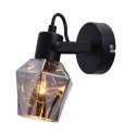 Lampa kinkiet RANDI czarna matowa  klosz dymiony Candellux 91-13347_8