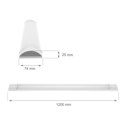VIGA LINIOWA 1200mm 32W CW 230V 120st IP20 76x1200x26mm BIAŁY_5