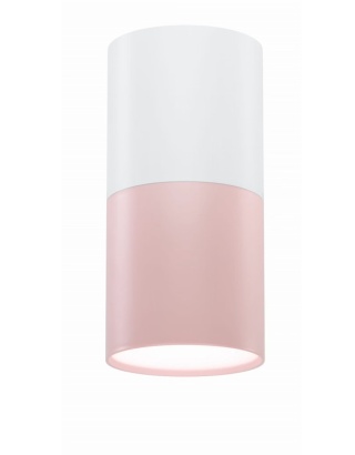 Lampa sufitowa TUBA biało-różowa 2273662