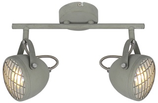 Lampa sufitowa PENT 2xGU10 szary beton