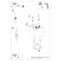 Oprawa sufitowa natynkowa QUAD czarny 1xGU10_instrukcja