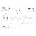 Oprawa sufitowa QUAD MAXI szara 2xGU10_instrukcja