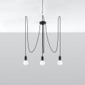 Lampa wisząca EDISON 3xE27 czarna_1