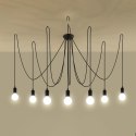 Lampa wisząca EDISON 7xE27 czarna_3