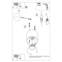 Oprawa sufitowa ORBIS 1 antracyt 1xGU10_instrukcja