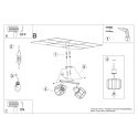 Lampa sufitowa BELUCI 2xE14 biała_instrukcja