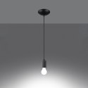 Lampa wisząca NESO 1xE27 beton-czarna_2