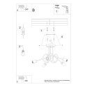 Lampa sufitowa LOOP 5xE27 biały_instrukcja