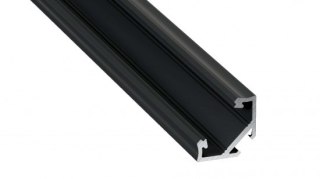 Profil aluminiowy LED typ C czarny anodowany 1 m